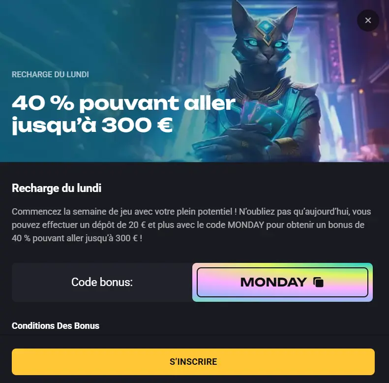 Recharge du lundi