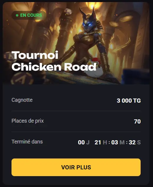 Tournoi Chicken Road en Amon Bet Casino